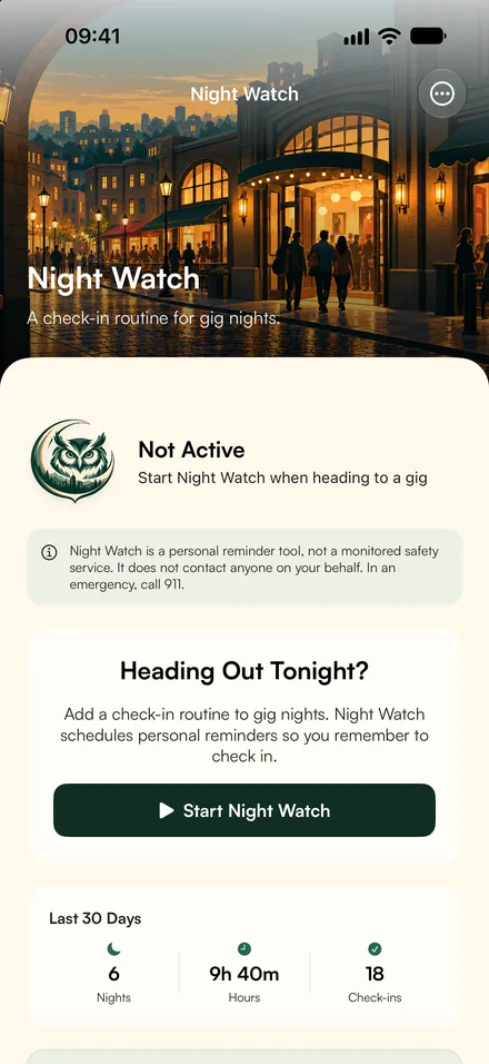 Gigsmith app screen 3