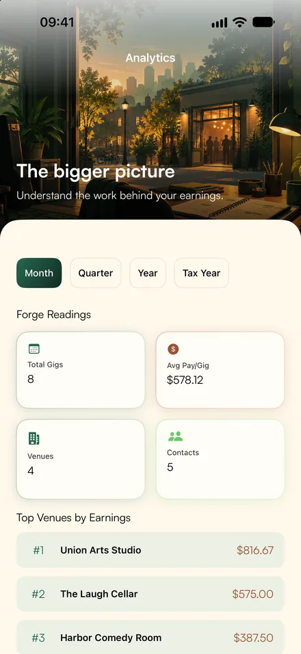 Gigsmith app screen 5