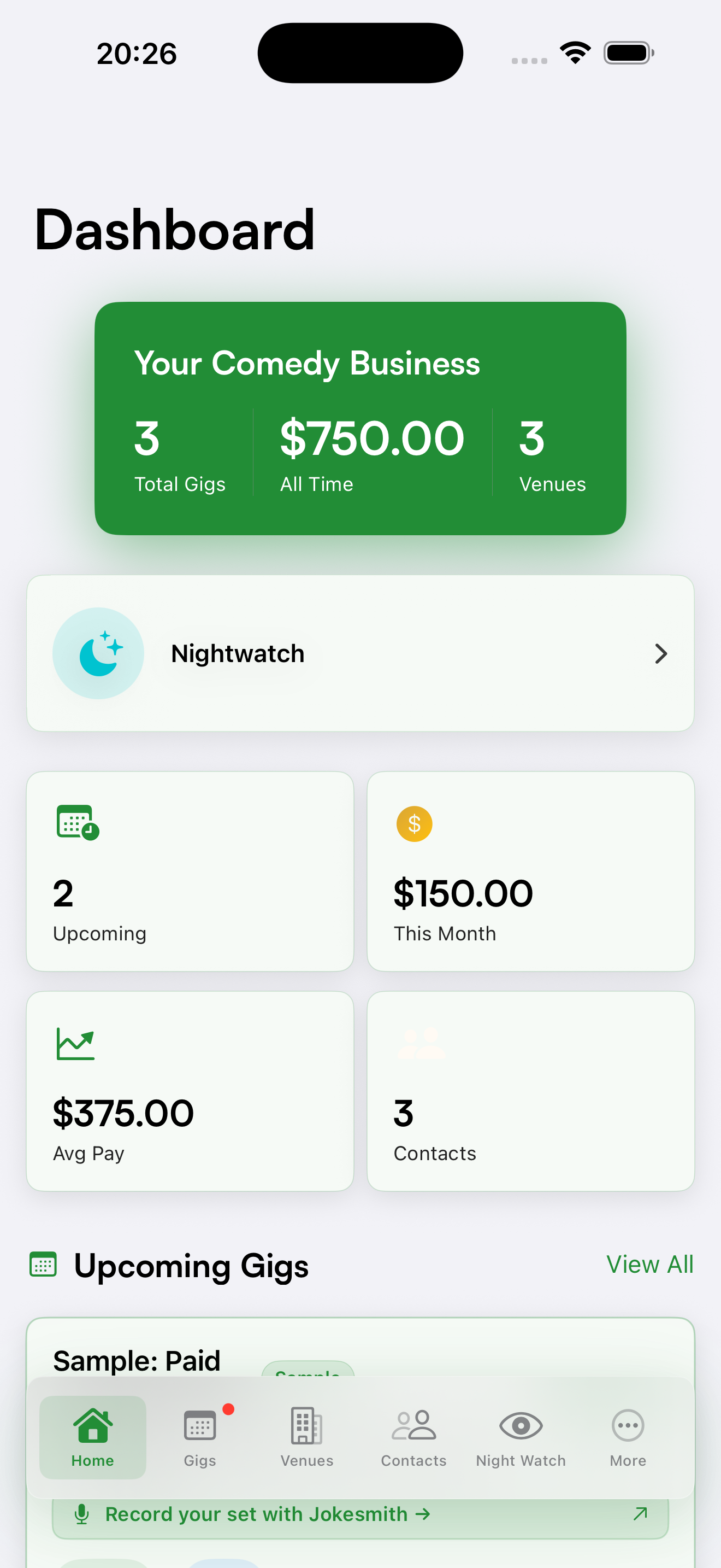 Gigsmith Screenshot 1