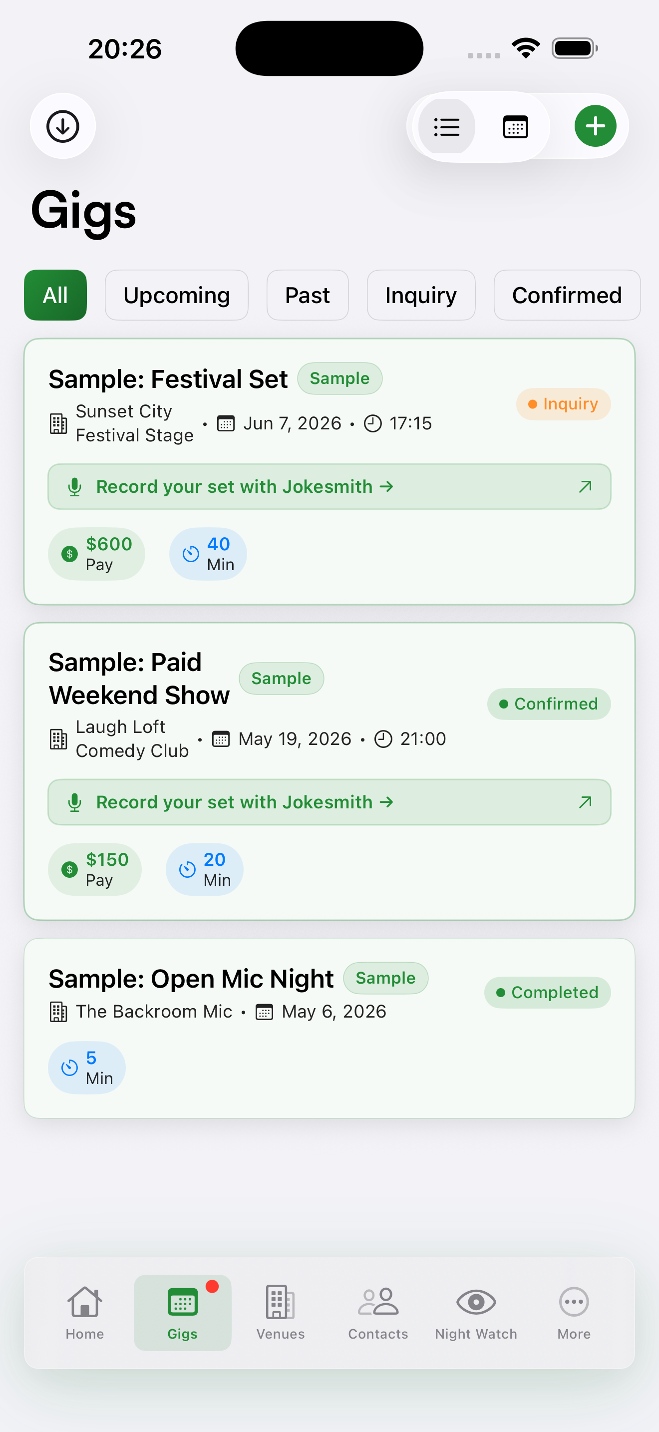 Gigsmith Screenshot 2