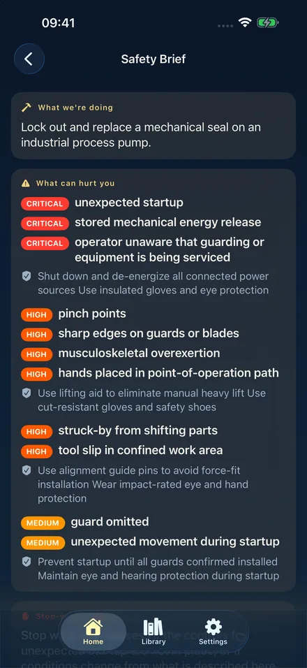 JHA Rapid app screen 5
