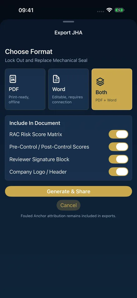 JHA Rapid app screen 6