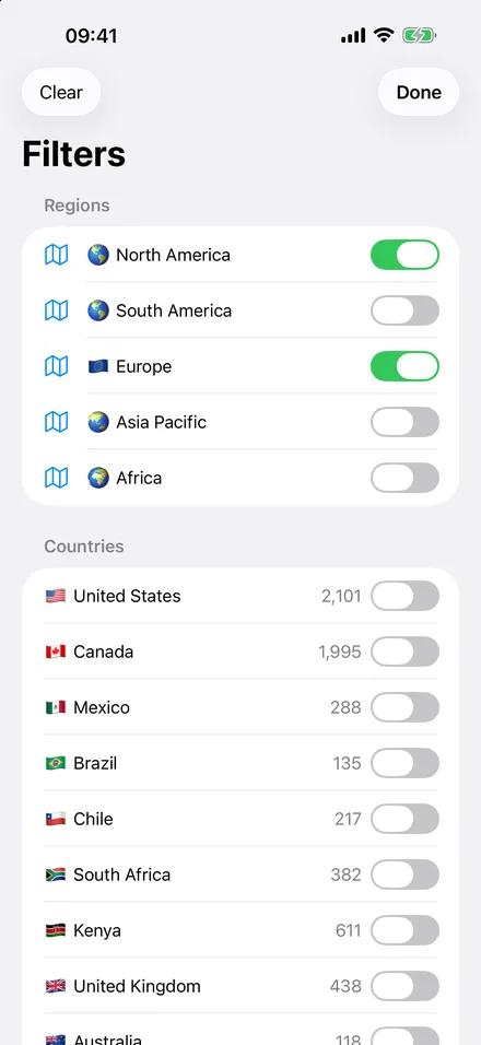 OEL Atlas app screen 3