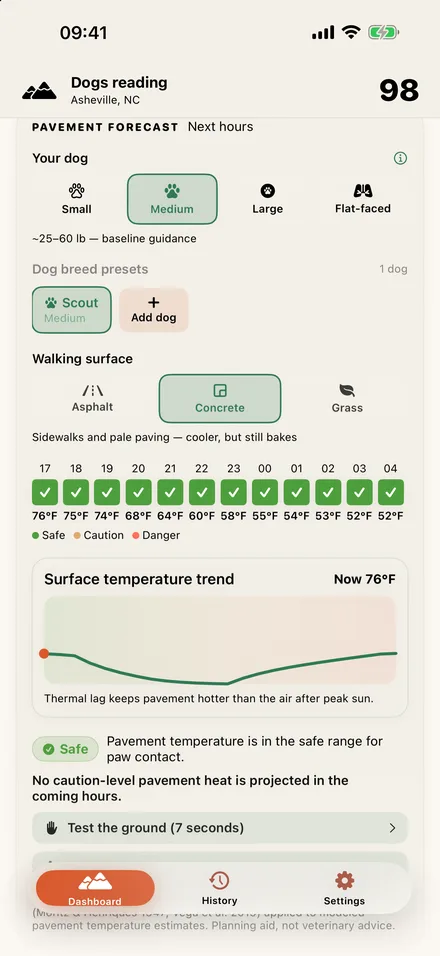 OutdoorScore app screen 5