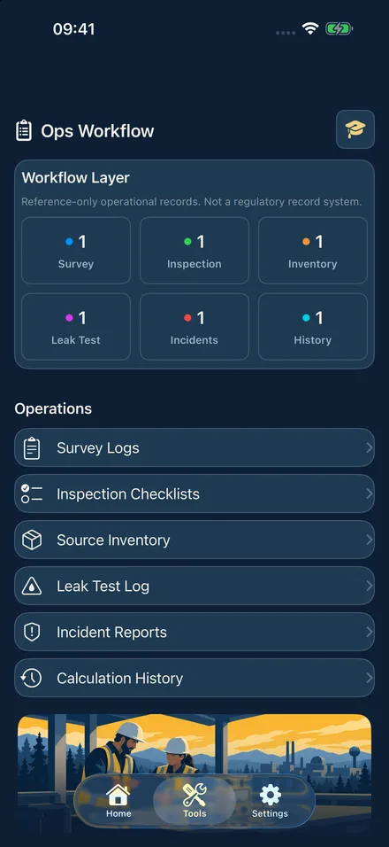 RadAegis app screen 3