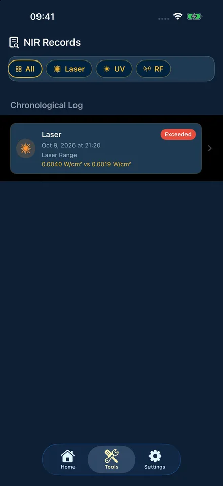 RadAegis app screen 4