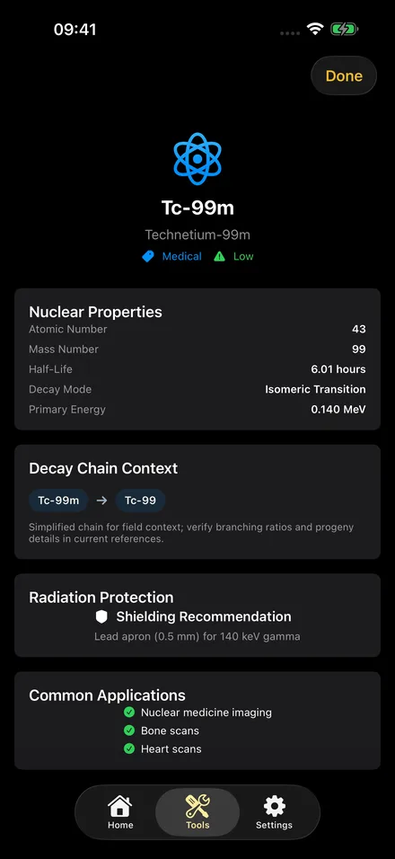 RadAegis app screen 6