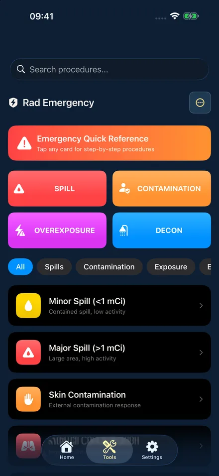 RadAegis app screen 7