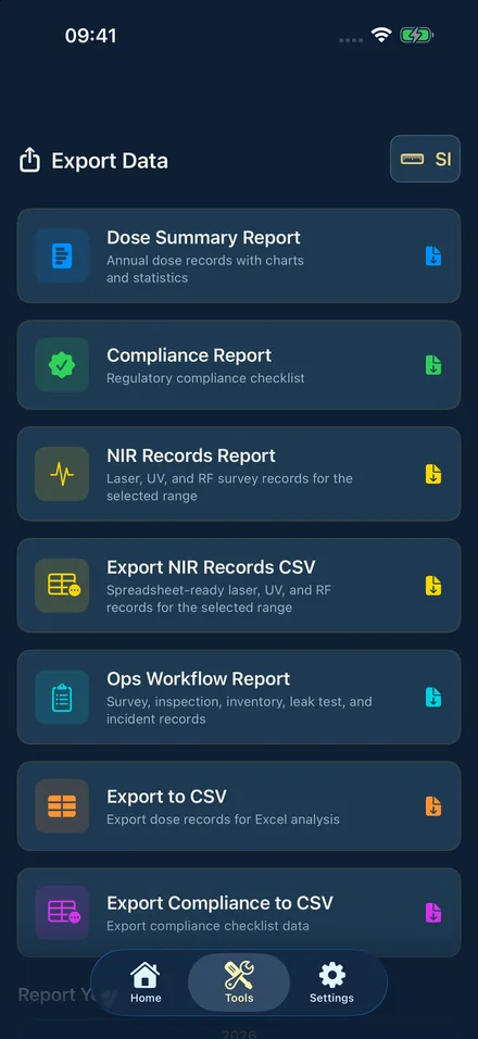 RadAegis app screen 8