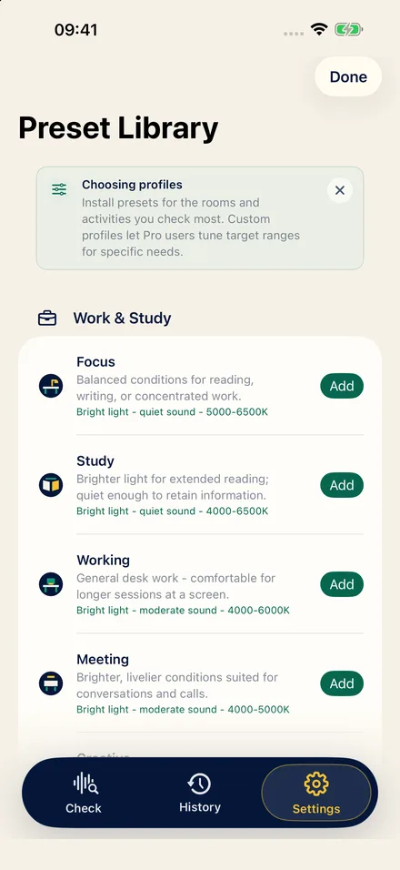 SpaceScore app screen 6